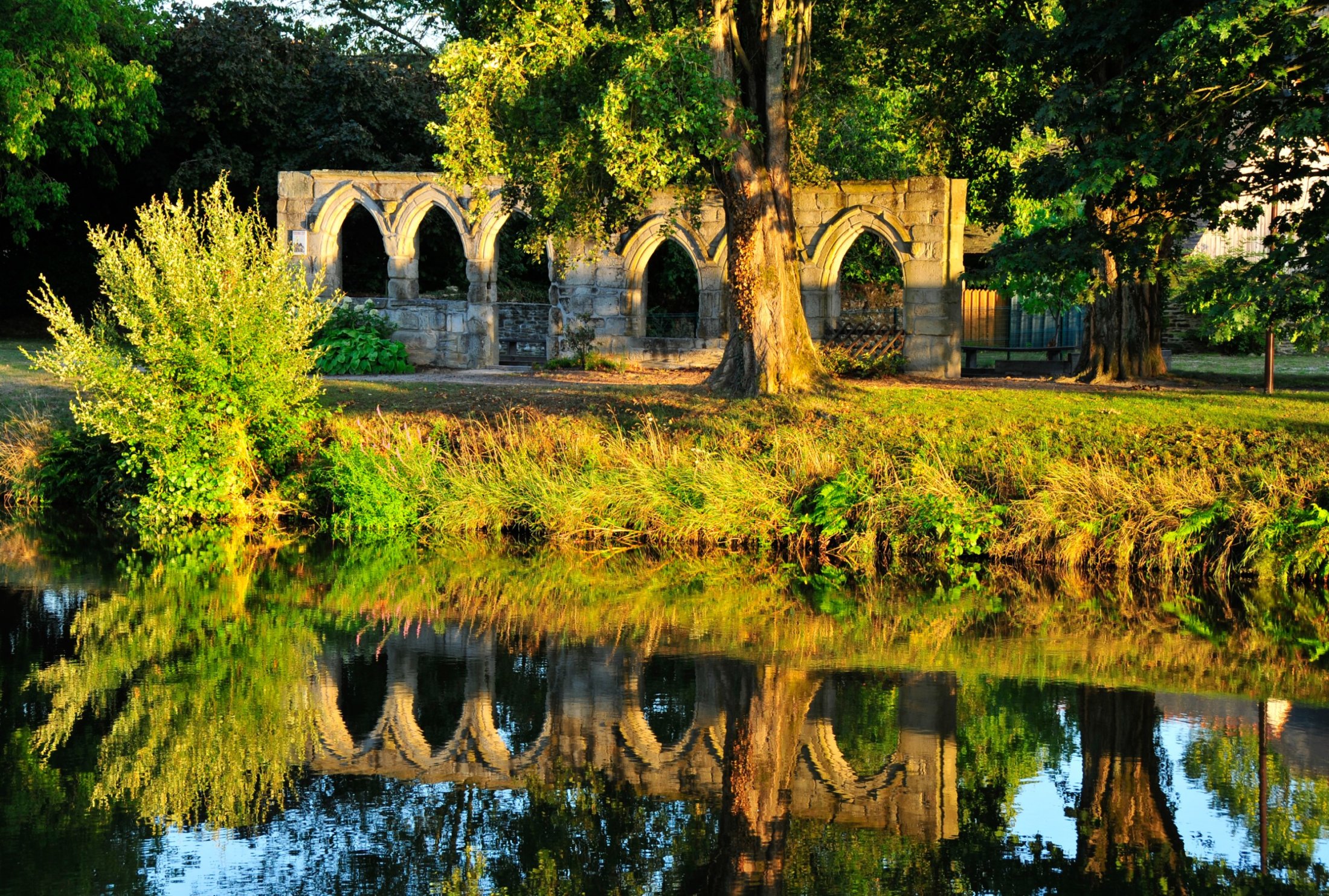 Evening atmosphere in Josselin, Brittany