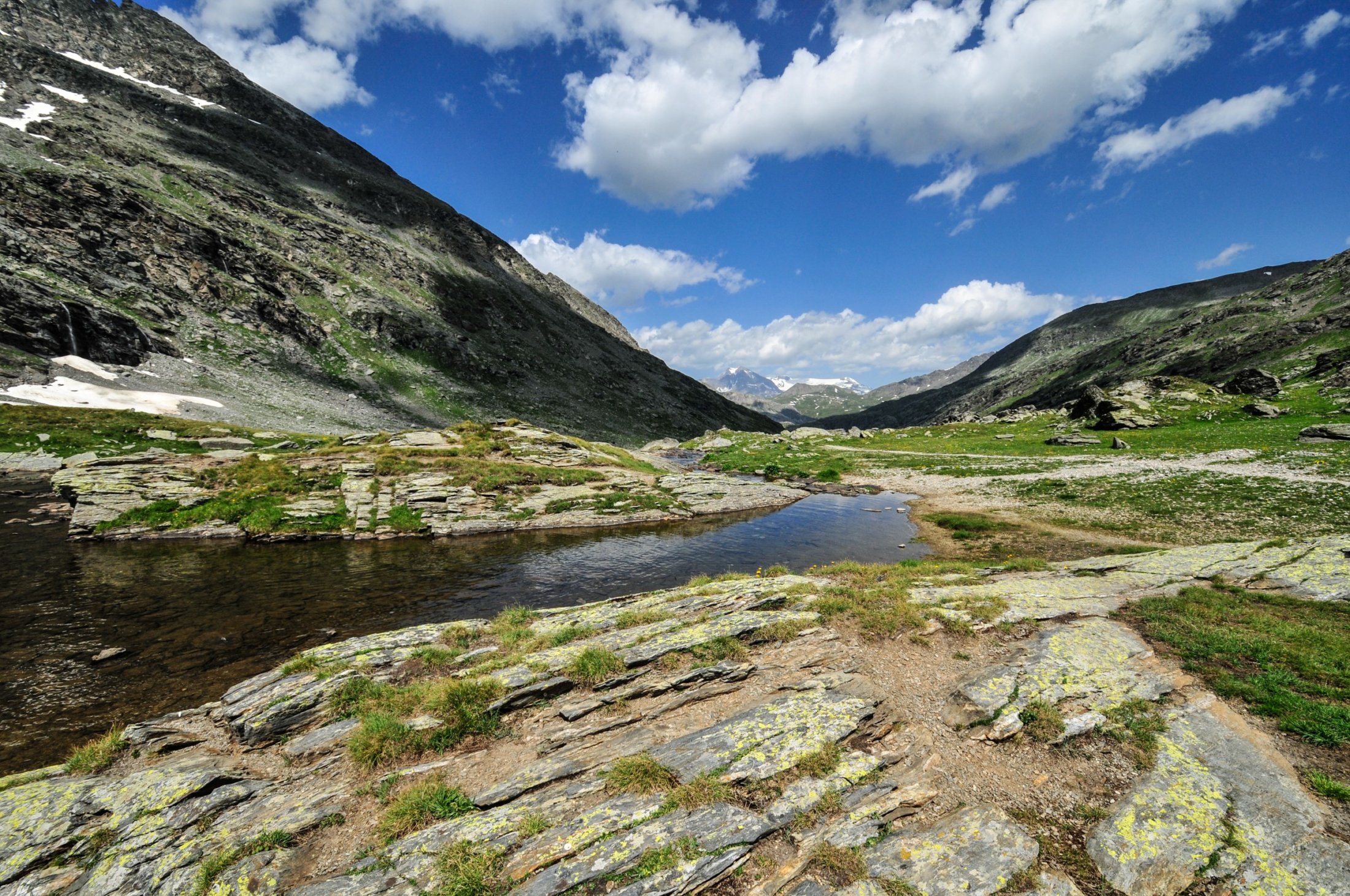 Little lake on the way to Colle clapier