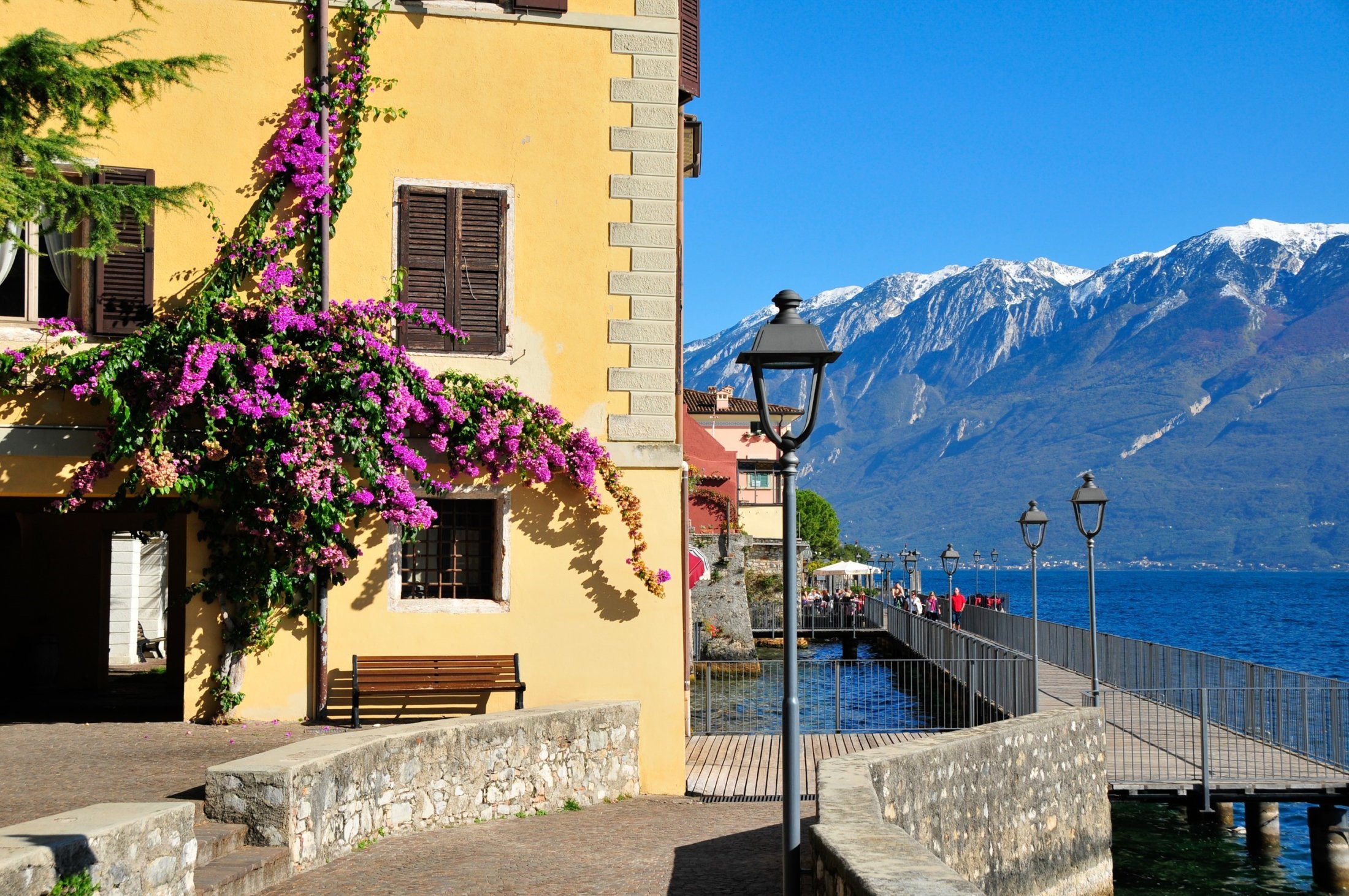 Limone at Lake Garda in spring