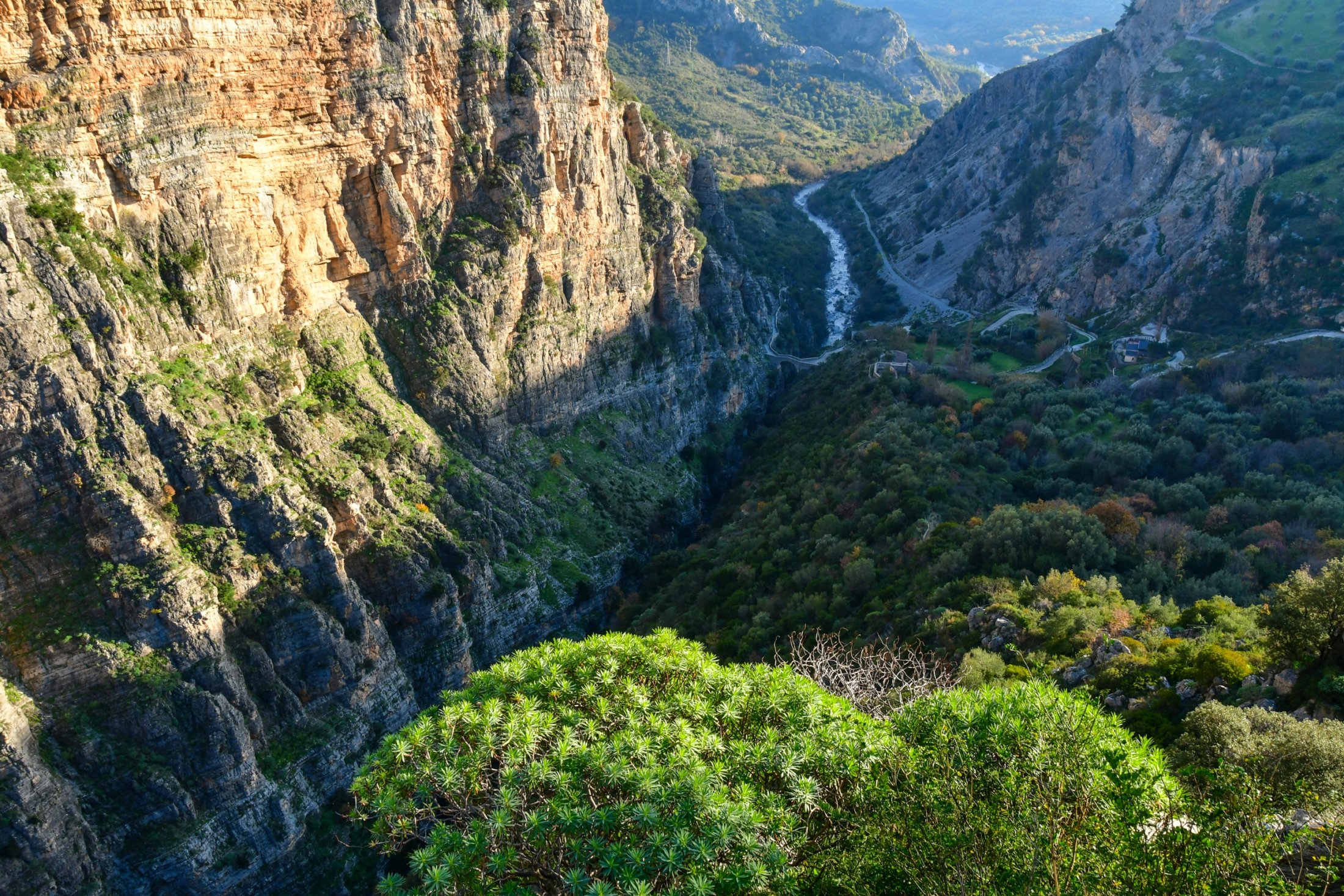 View into Gole di Raganello