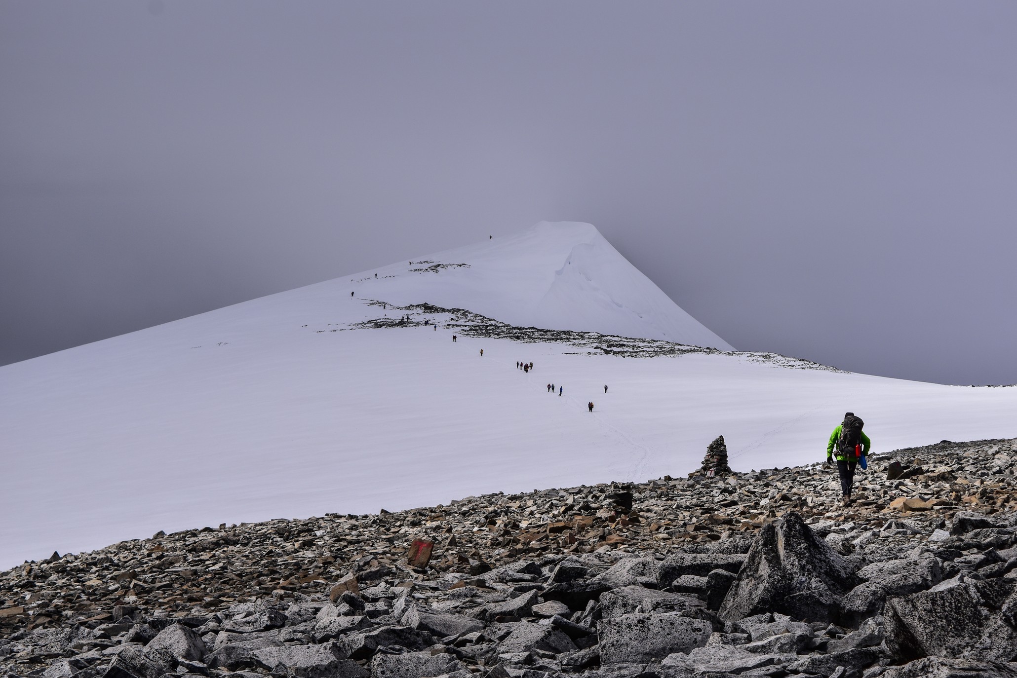 Ascending Glittertind, Norway