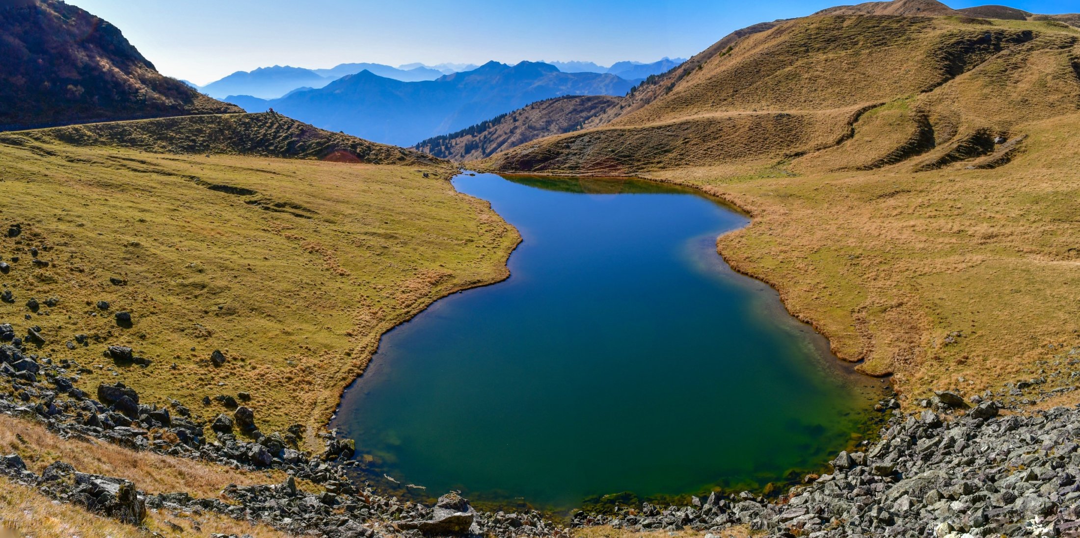 Lago Dimon unterhalb des Monte Paularo