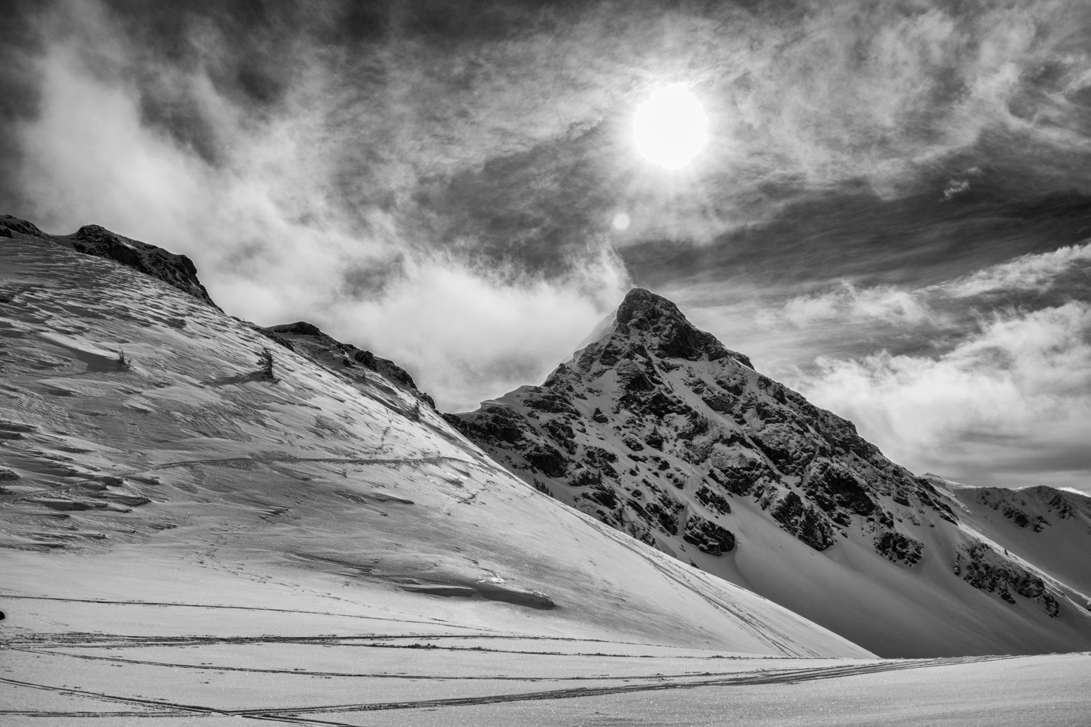 Staffkogel im Gegenlicht