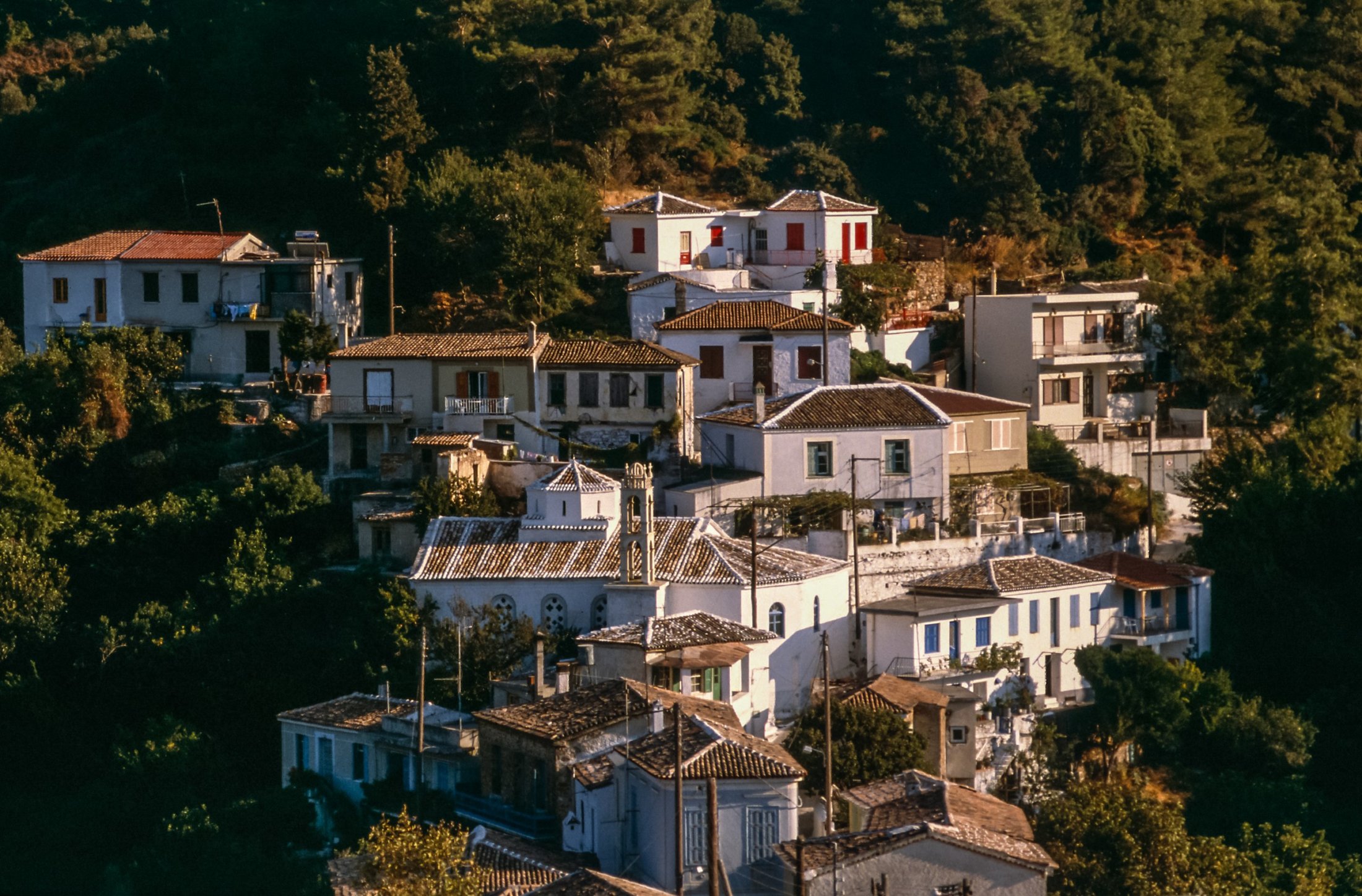 Bergdorf auf Samos, Griechenland