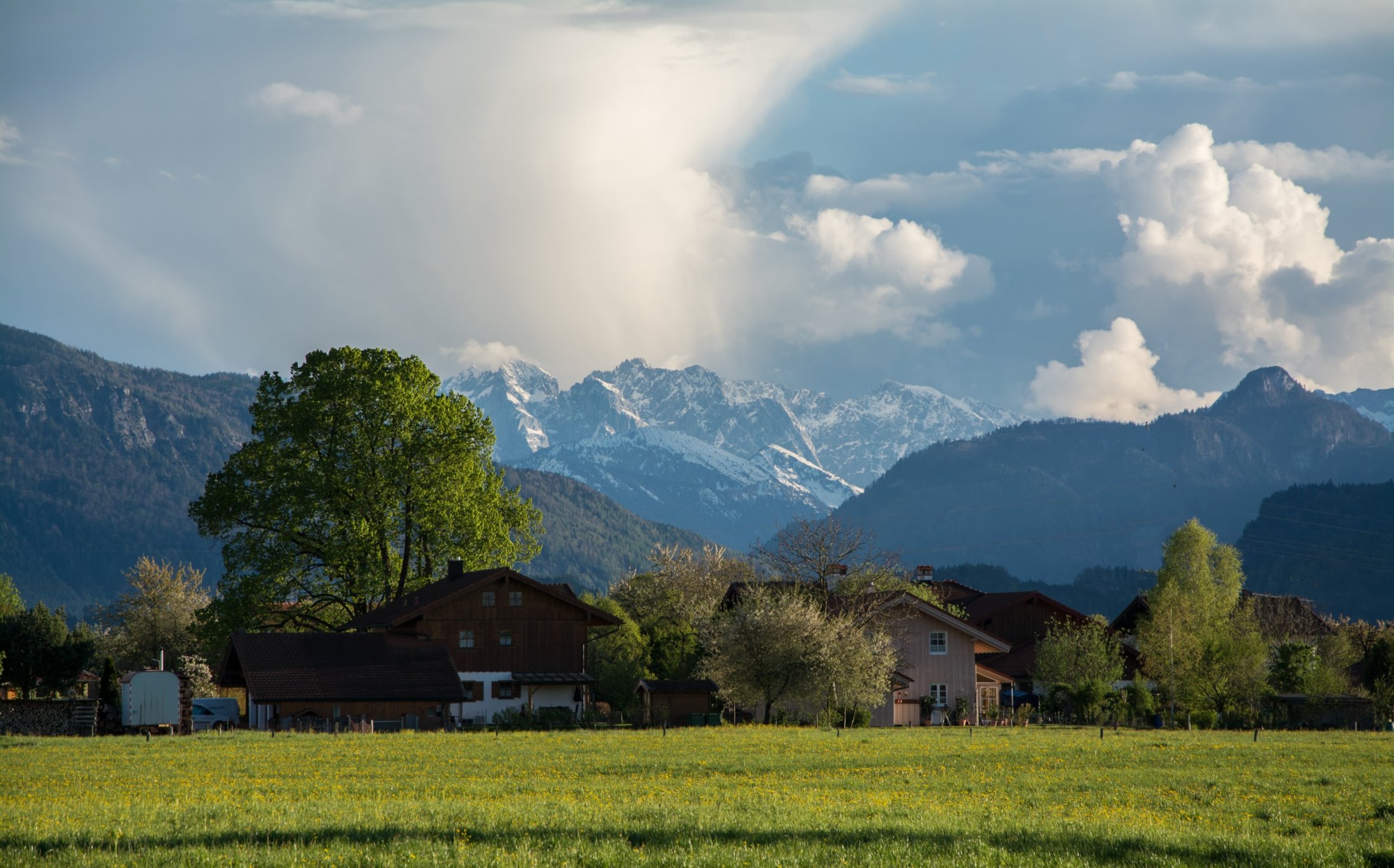 Wild Kaiser after a spring thunderstorm