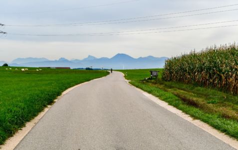 Radweg Richtung Traunstein