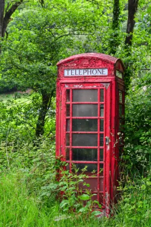 Telefonzelle in Wales