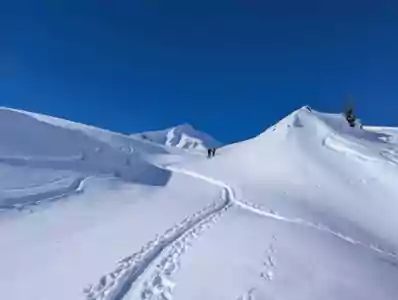 Tourenbericht - Skitour Skitour auf die Güntlespitze, Kleinwalsertal.