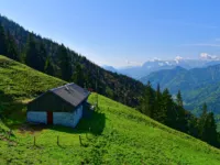 Bergwachthütte unterhalb der Hochplatte