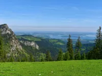 Panoramablick zum Chiemsee