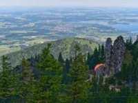 Abflug von der Kampenwand